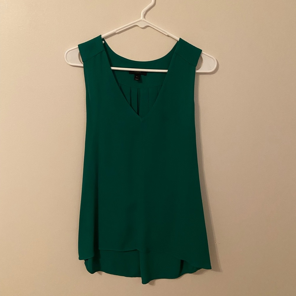 J. Crew Women’s Green V-Neck Blouse